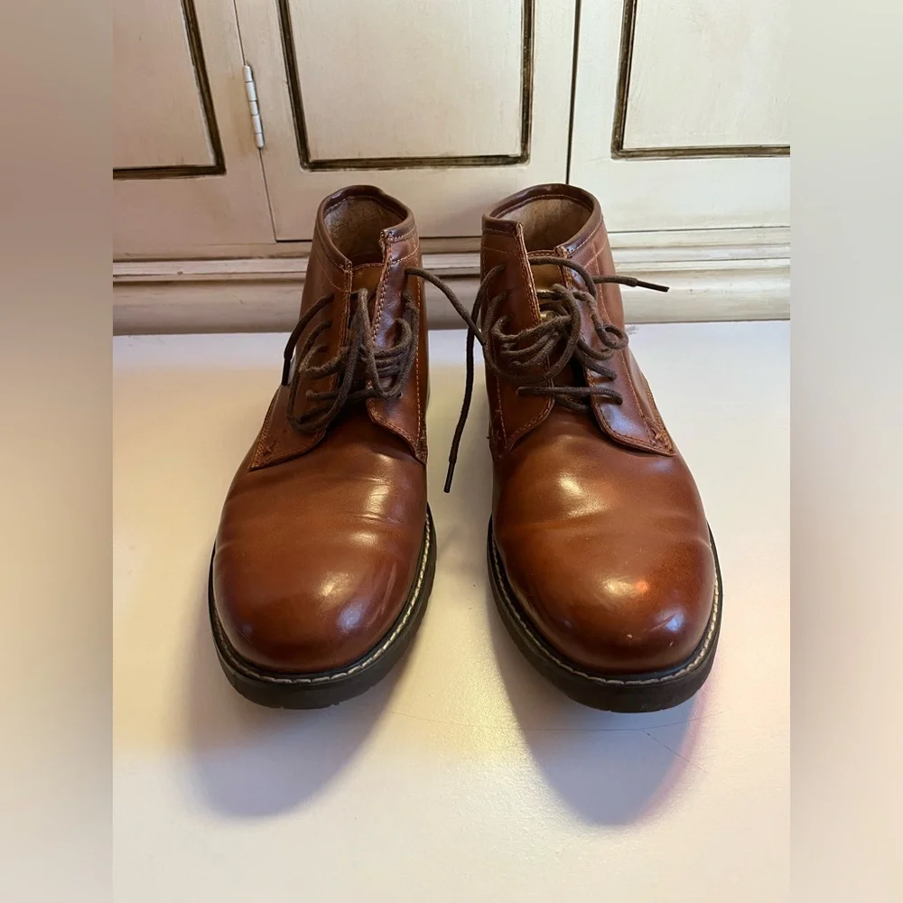 Men’s Leather Steve Madden Gantry Chukka Boot-10.5-Brown Lace up boots Casual